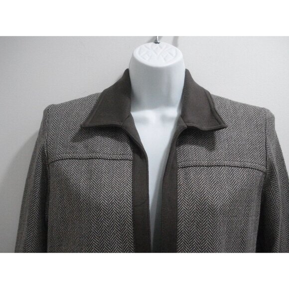 Alfred Dunner Ladies Cocoa Brown Blazer Jacket Petite Size 6P - Picture 2 of 11